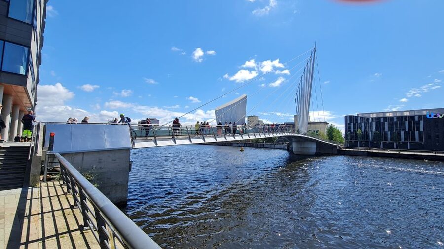 Manchester: Media City & The Quays Guided Walking Tour - Imperial War Museum North and the bridges