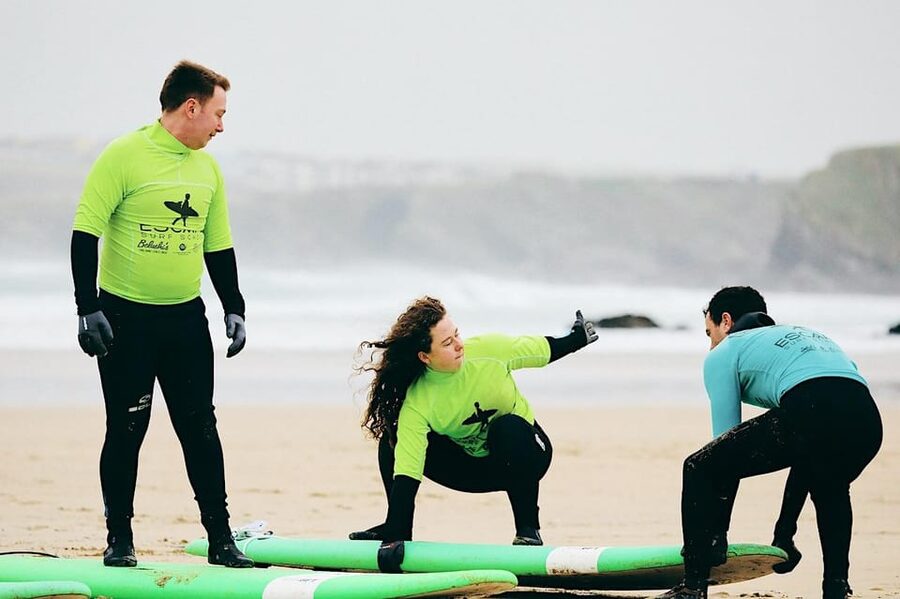 Newquay: 2 hour Surf Experience - For Beginners/Improvers - The first 20 minutes: learning on the sand