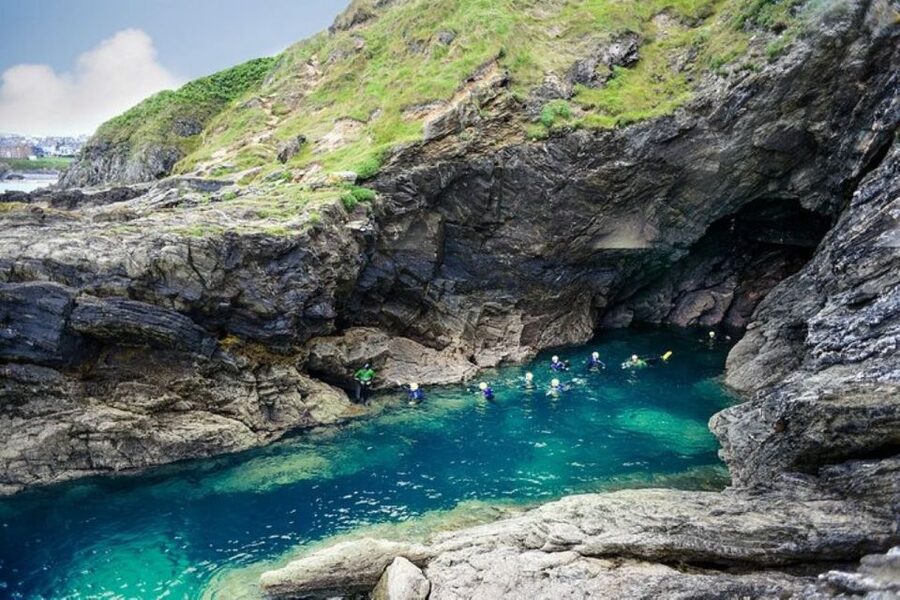 Newquay: Coasteering - The safety briefing sets the tone