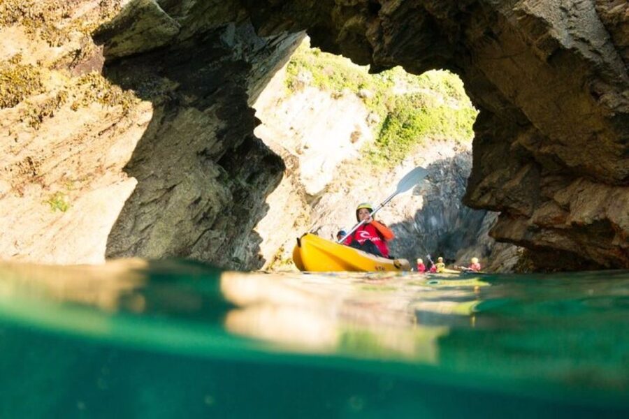 Newquay: Sea Kayaking Tour - Walking down to the launch cove