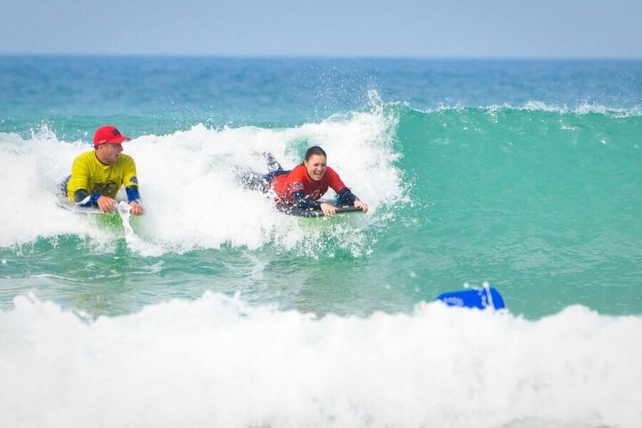 Newquay: Taster Bodyboard Lesson - The safety briefing comes before the fun