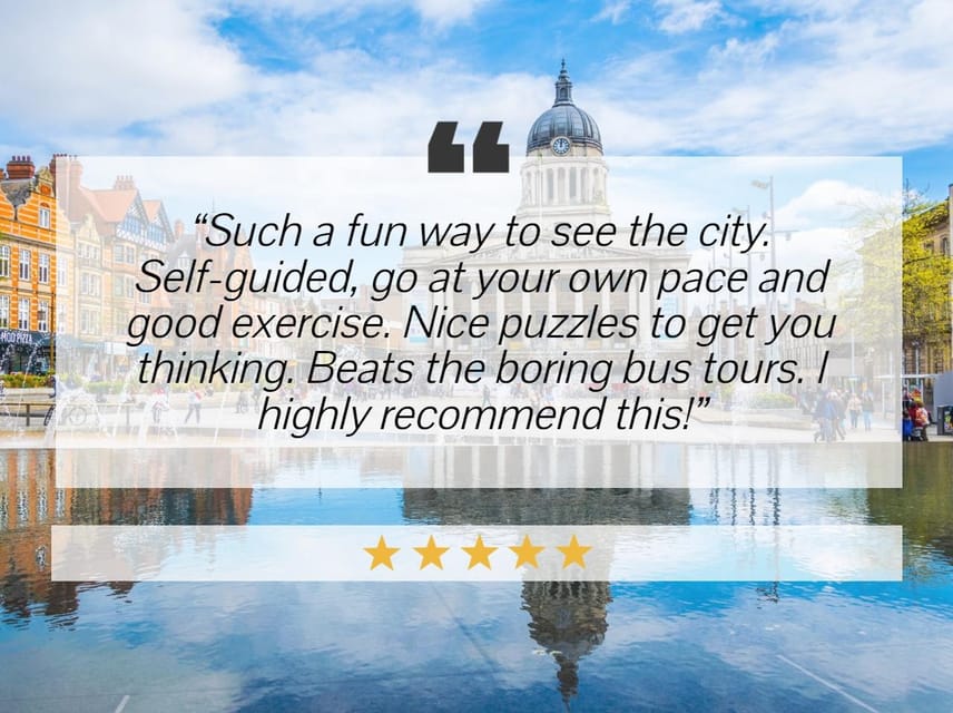Nottingham: City Walking Tour & Exploration Game - Cancellation and booking flexibility