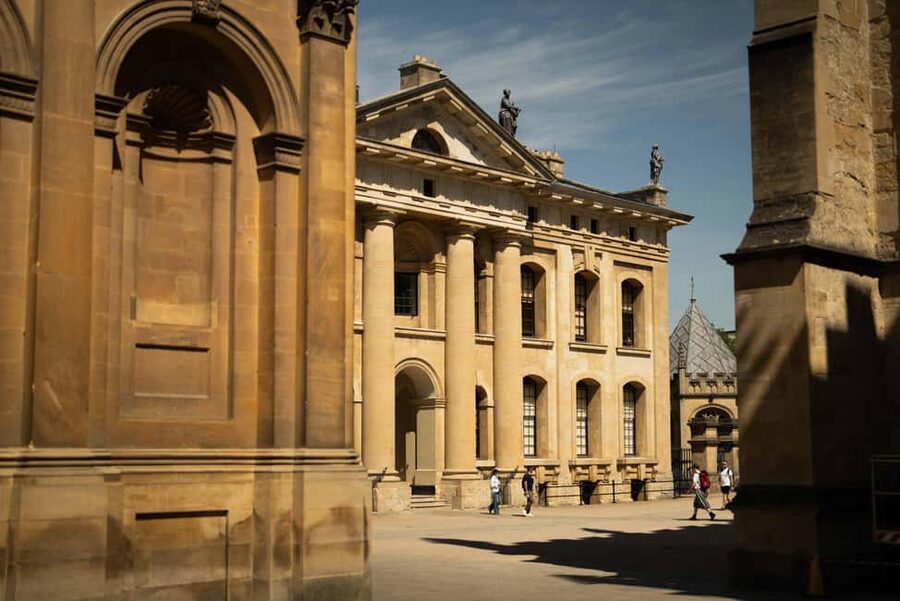 Oxford: Alumni-Led Walking Tour w/New College Entry Option - Broad Street begins the Oxford story