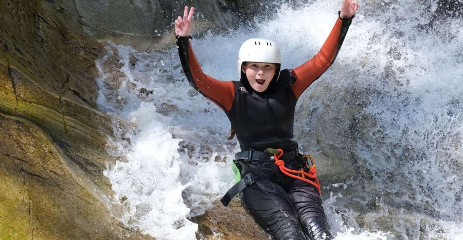 Pitlochry: Lower Falls of Bruar Guided Canyoning Experience - Getting fitted with a wetsuit and safety kit