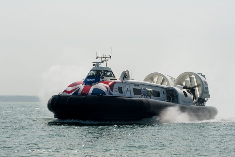 Portsmouth: Hovercraft Flight to the Isle of Wight - Ten minutes across the Solent