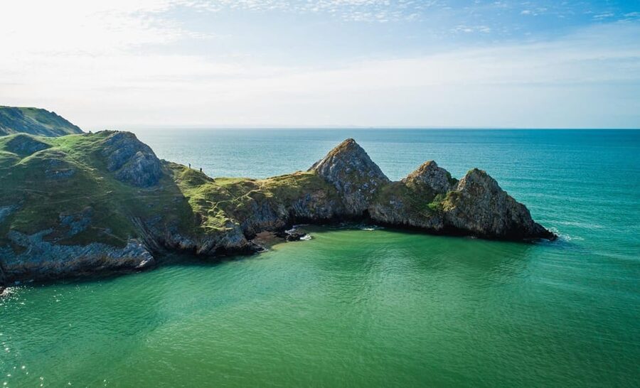 Private Tour: The Gower - Mumbles, Three Cliffs & Worms Head - Starting in Cardiff with a private electric vehicle