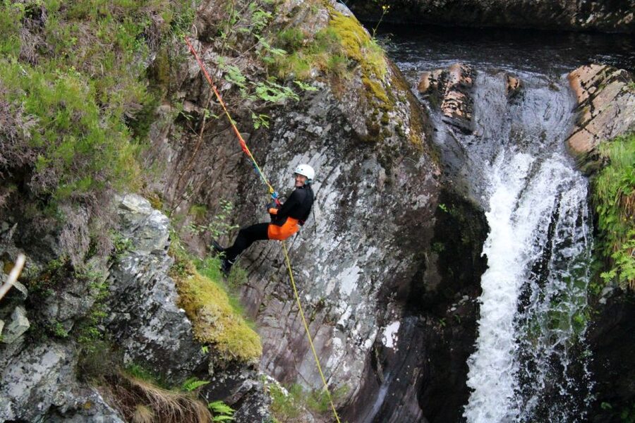 Roybridge, Lochaber: CANYONING - Laggan Canyon - Entering Laggan Canyon From Roybridge
