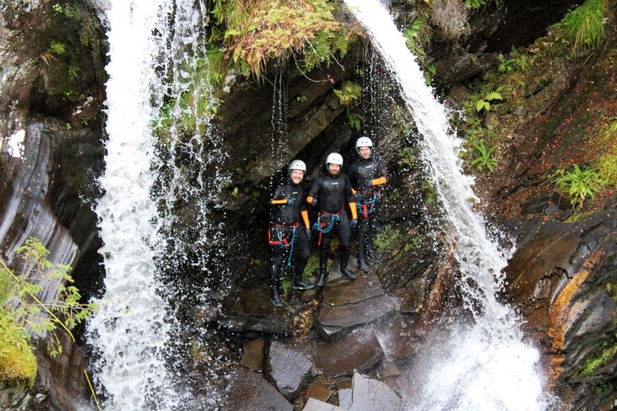 Roybridge, Lochaber: CANYONING - Laggan Canyon - Scrambling Into the Water