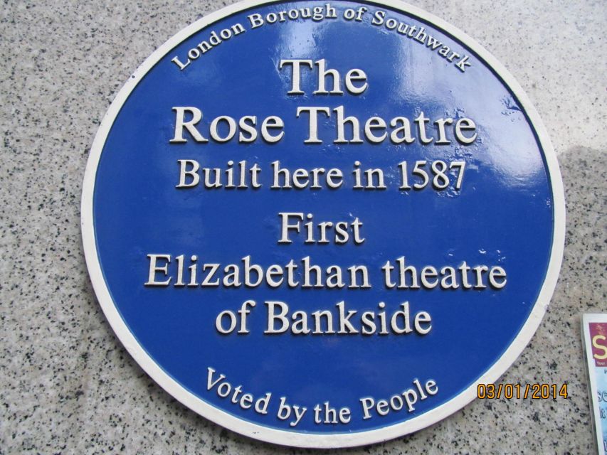 Shakespeare in London Private Tour - Ferryman’s Seat, Rose Theatre, and the first Globe site