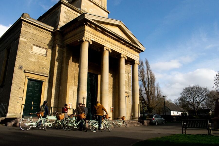 Sin & Salvation: River Thames Bike Tour - Tate Modern and St Pauls Cathedral: two views of London