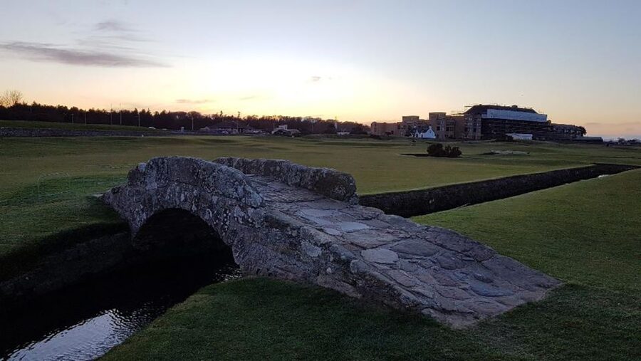 St Andrews: Golf Origins and Old Course History Tour - Walking across the fairways during live play