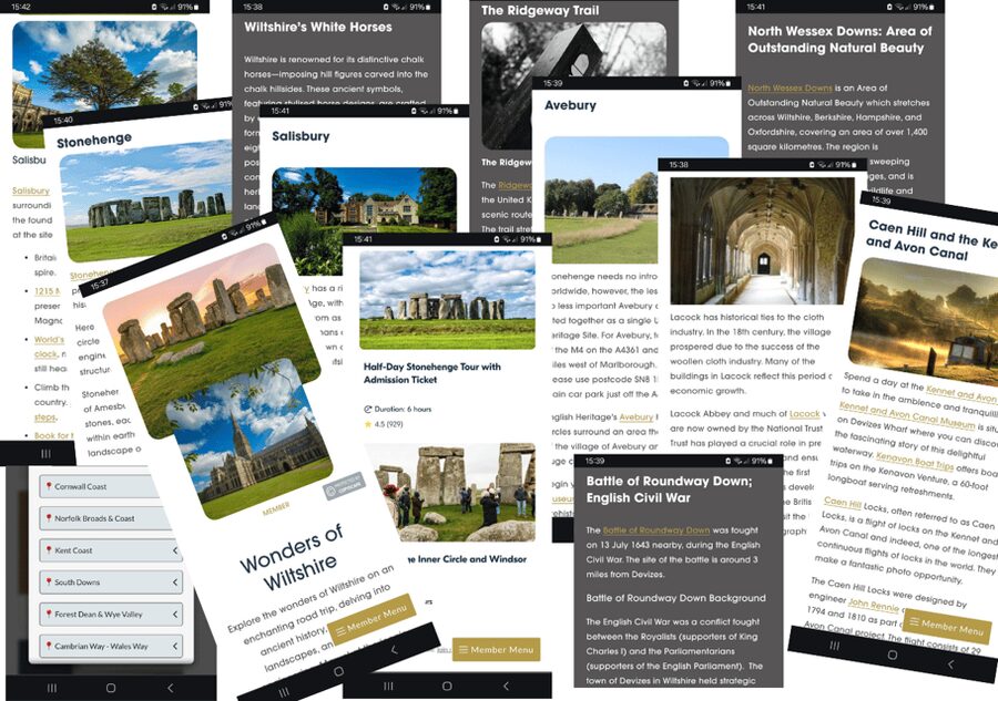 Stonehenge, Salisbury & Wiltshire Road Trip Travel Guide - North Wessex Downs: chalk figures, woodland, and old routes