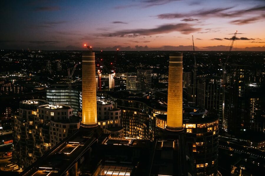 The Chimney Lift at Battersea Power Station - Ride inside the north-west chimney
