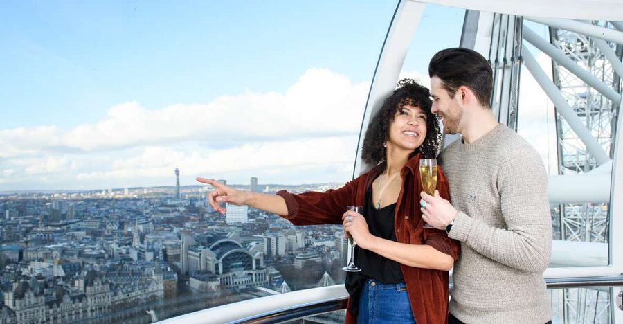 The London Eye Champagne Experience - Security and boarding are straightforward, but not instant