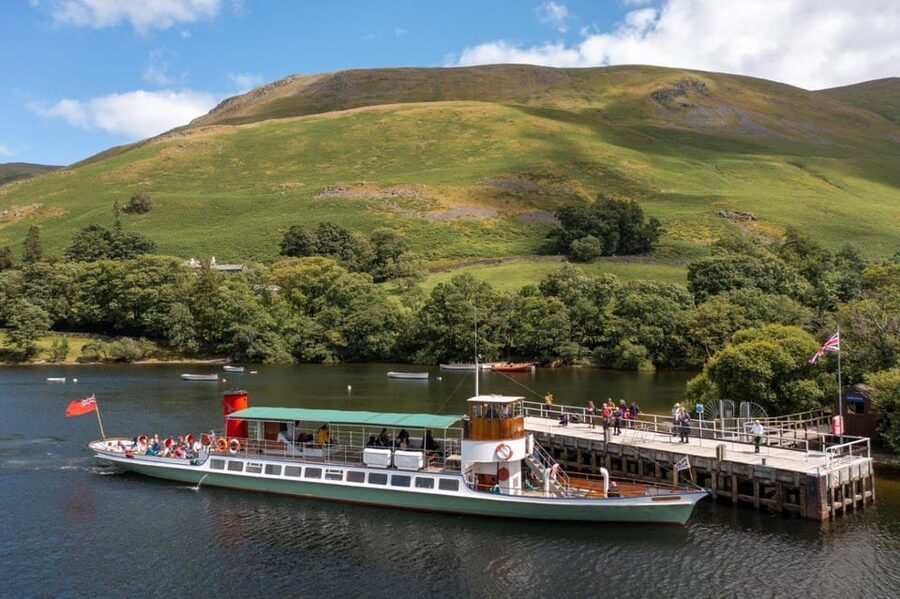 Ullswater Lake District Return Cruise from Glenridding Pier - Arriving at Pooley Bridge