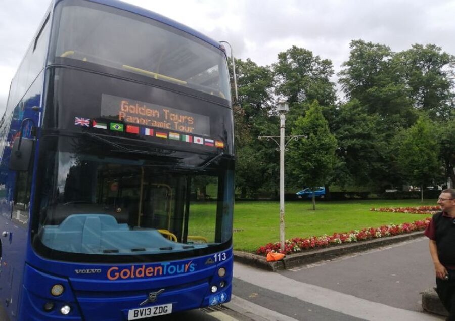 Windsor: Golden Tours Open Top Hop-on Hop-off Bus Tour - Looking across to Eton College