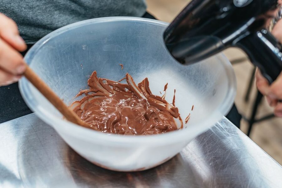 York: Chocolate Bar Making Workshop at York Cocoa Works - Waiting for the chocolate to set