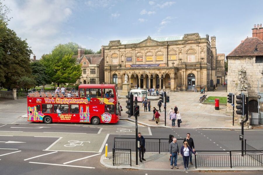 York: City Sightseeing Hop-On Hop-Off Bus Tour - Walmgate Bar, York Barbican, and Fishergate